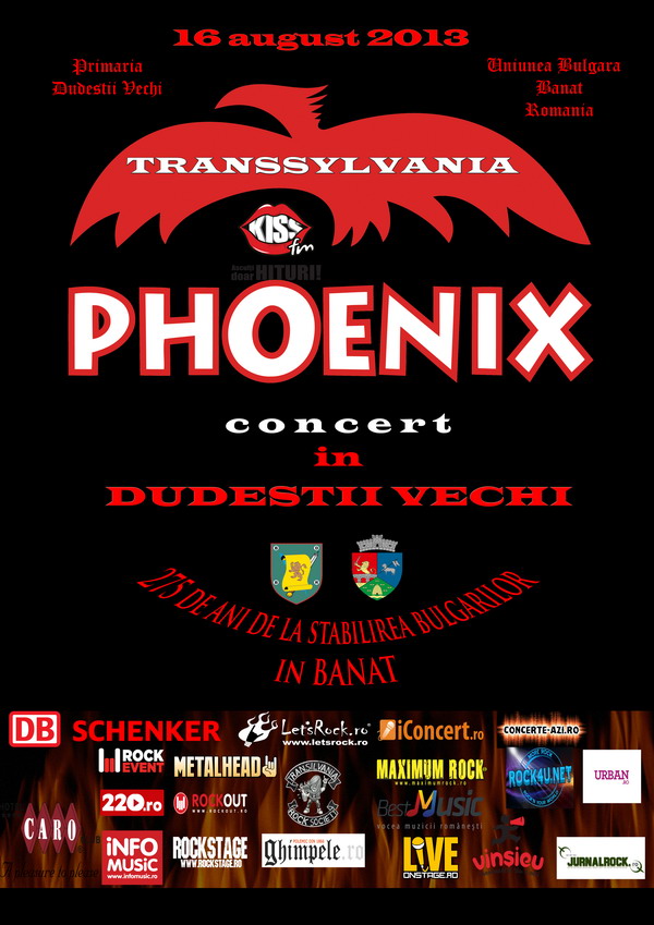 Formatia Phoenix canta pentru traditie si istorie la Timis